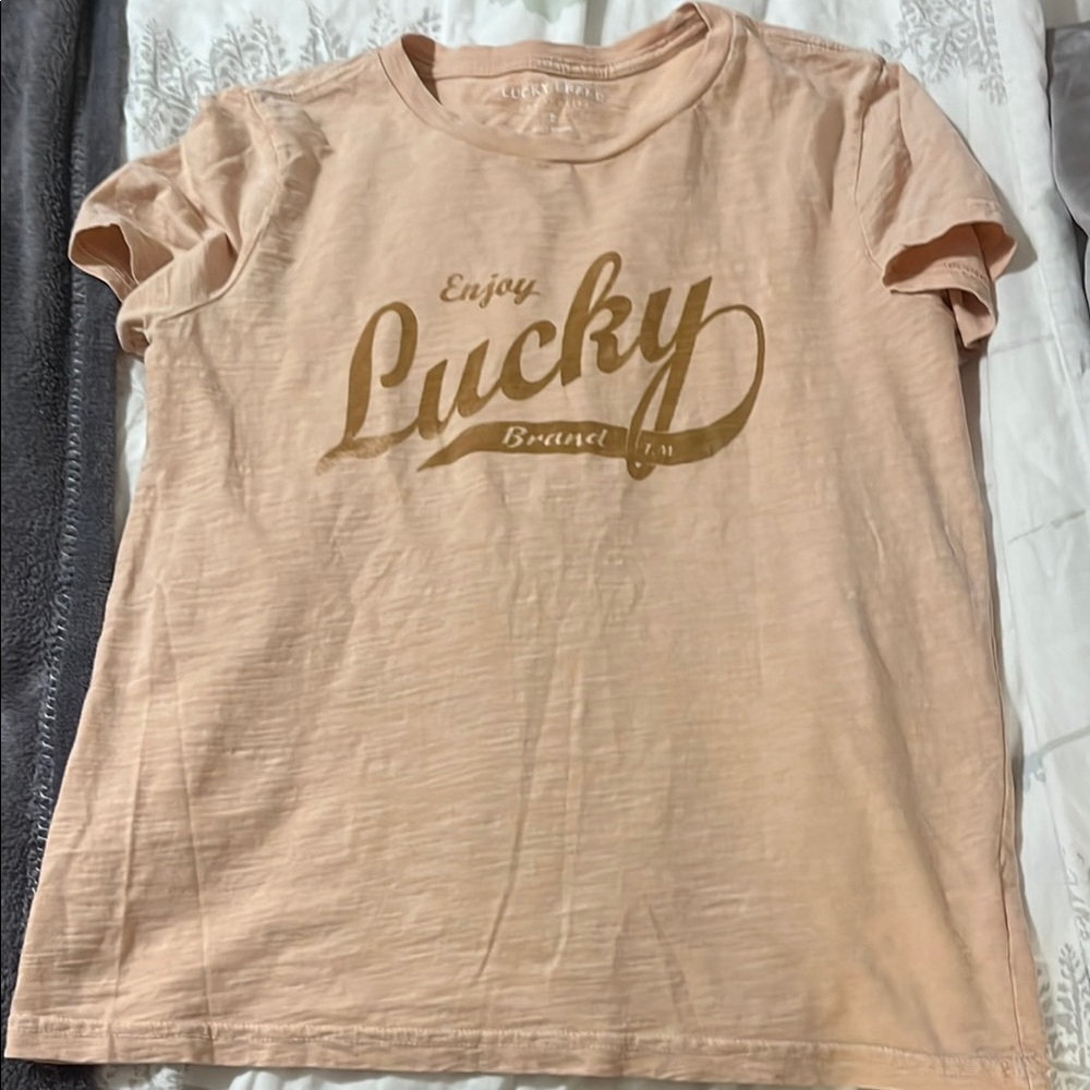 Lucky Brand Peach T-Shirt